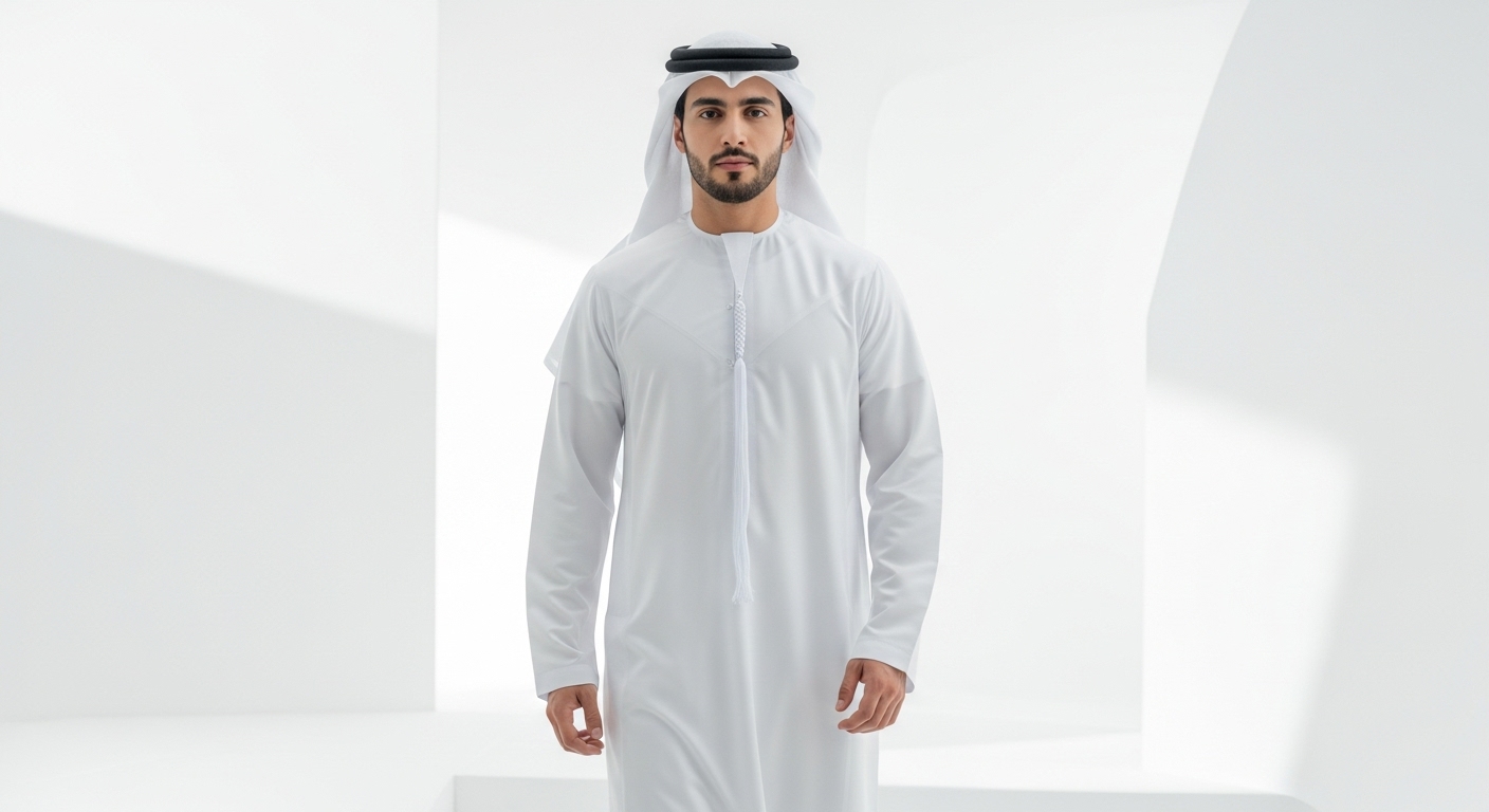 Affordable kandura shopping guide in Abu Dhabi showing traditional market and modern retailers